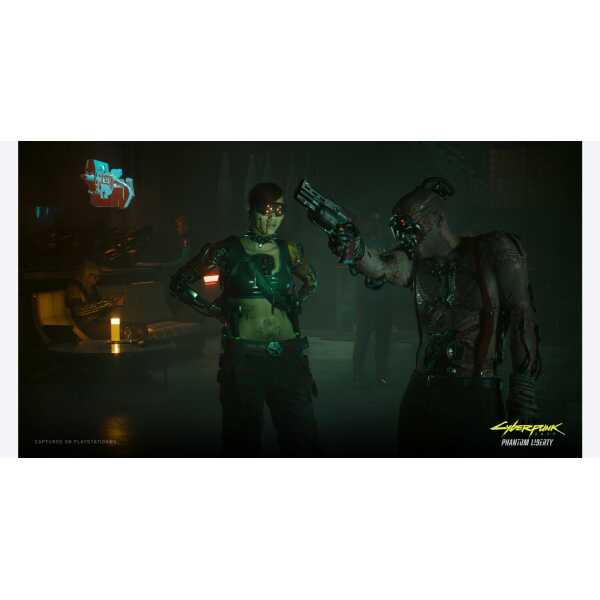 Futuristic characters from Cyberpunk 2077 in Night City, showcasing advanced technology and cybernet.