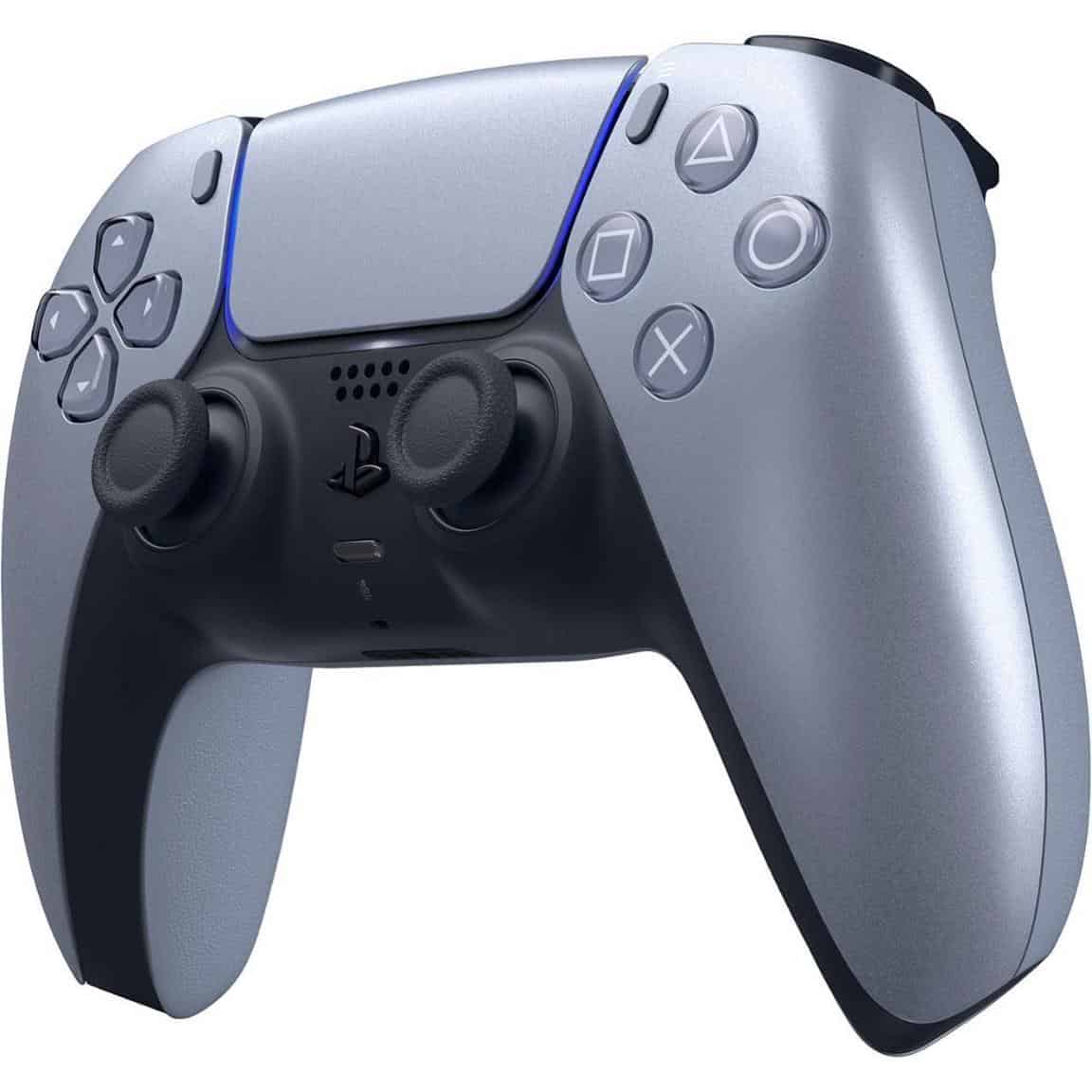 DualSense wireless controller for PlayStation 5 with haptic feedback and adaptive triggers.