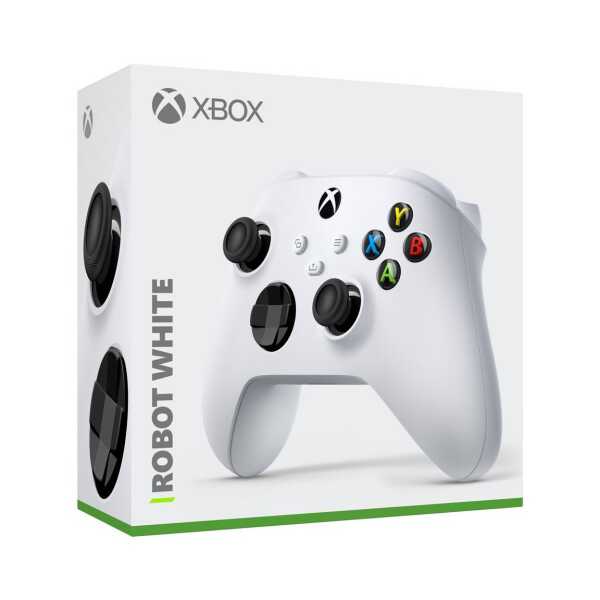 Robot White Xbox Series X wireless controller for gaming.