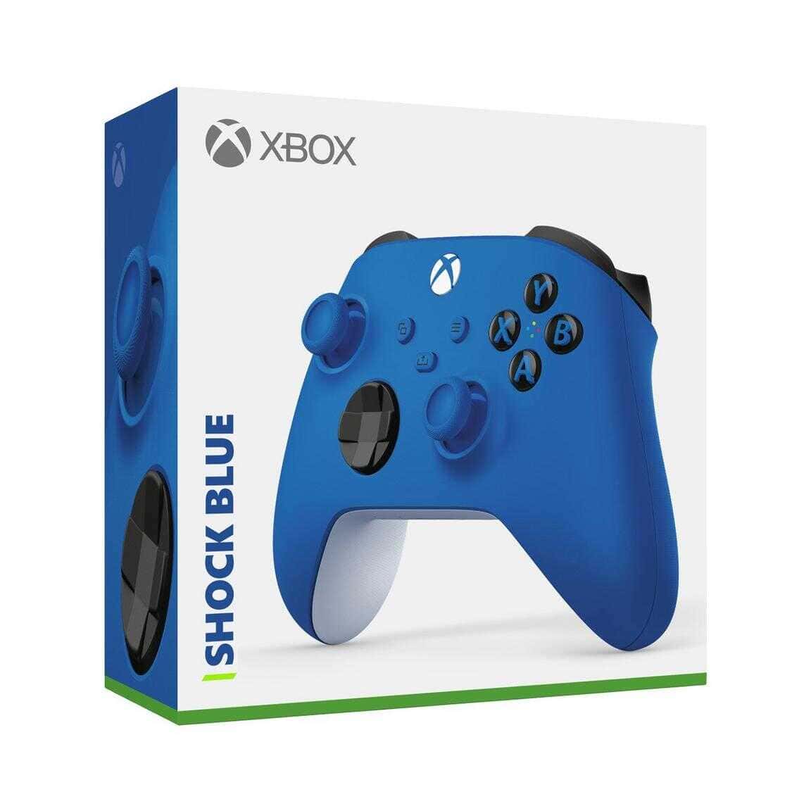 Shock Blue Xbox Series X wireless controller for gaming.