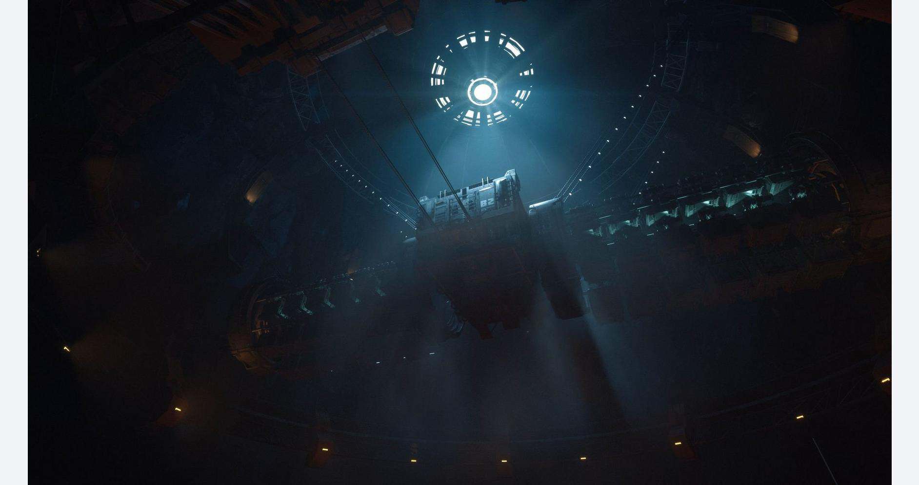 Dynamic concert stage lighting with beams and spotlights at Gameware event.