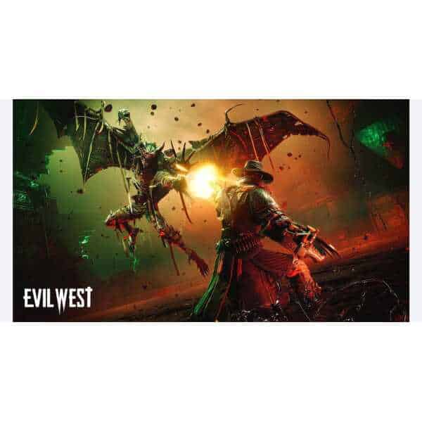 Intense battle scene featuring a demon and warrior in a dark, fiery environment.