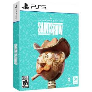 Saints Row Notorious Edition game cover for PS5 with a unique character design.