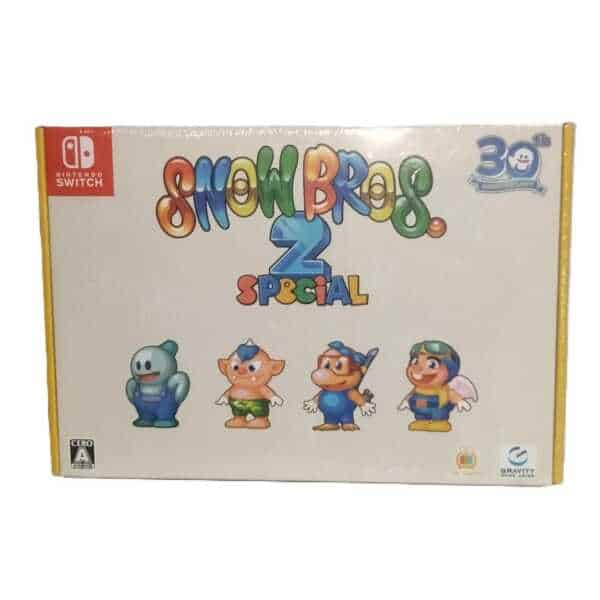 Snow Bros. 2 Special Nintendo Switch game box, colorful cartoon characters, and logo.