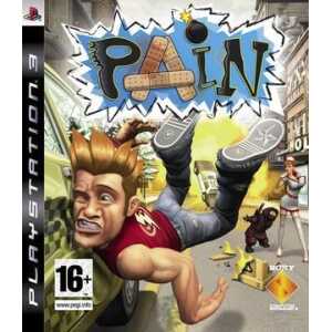 Dynamic image from the game Pain showing a character falling with a distressed expression.