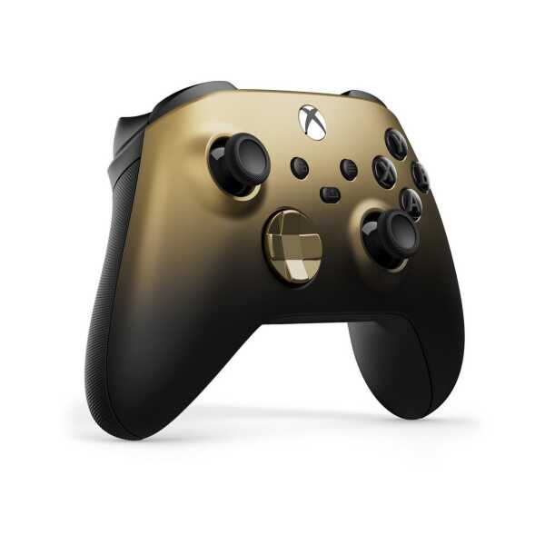 Xbox Series X Gold Shadow Special Edition wireless controller for gaming.