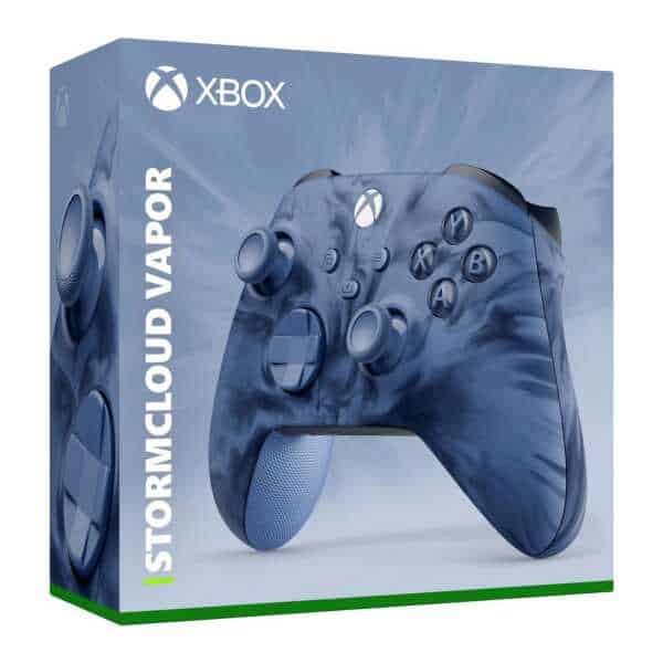 Xbox Series X Stormcloud Vapor Special Edition controller in packaging.