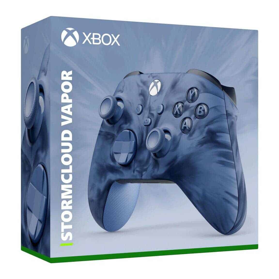 Xbox Series X Stormcloud Vapor Special Edition controller in packaging.