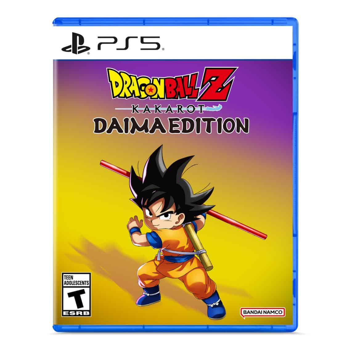 Dragon Ball Z Kakarot Daima Edition PS5 game cover with Goku chibi style.