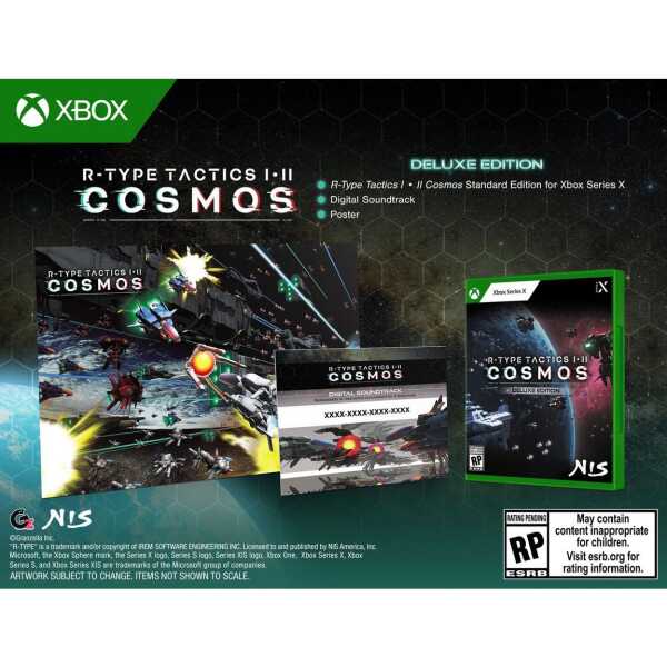 R-Type Tactics I & II Cosmos game for Xbox Series X with deluxe edition and posters.