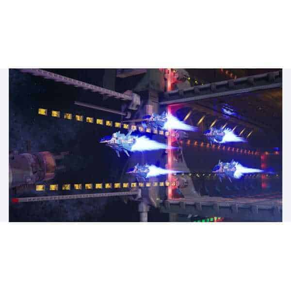 Space battle scene from R-Type Tactics I & II Cosmos game.