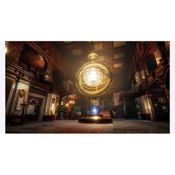 Opulent hotel lobby featuring grand chandeliers, intricate woodwork, and sophisticated interior desi.