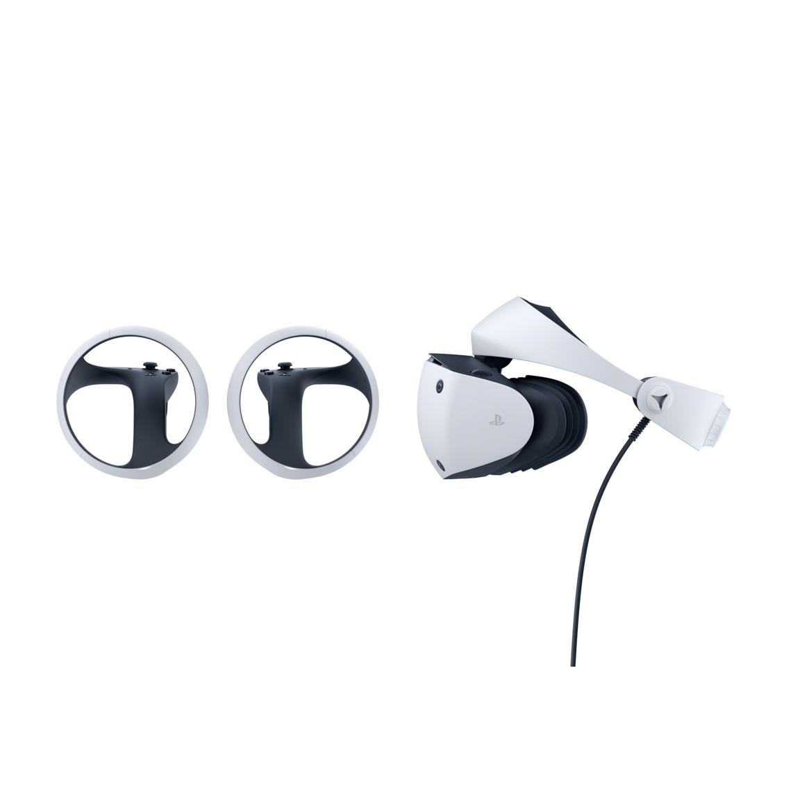 VR headset with controllers for immersive gaming experiences.