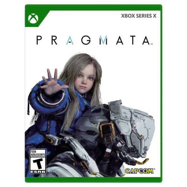 PRAGMATA Xbox Series X game cover with a young girl in futuristic armor.