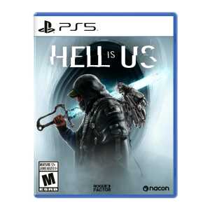Hell is Us PS5 game cover featuring a soldier with a weapon and futuristic background.