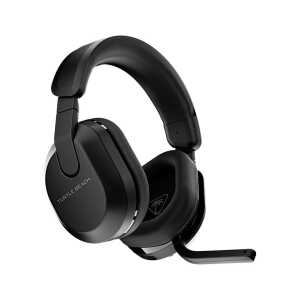 Wireless gaming headset with noise-canceling microphone and comfortable ear cups.