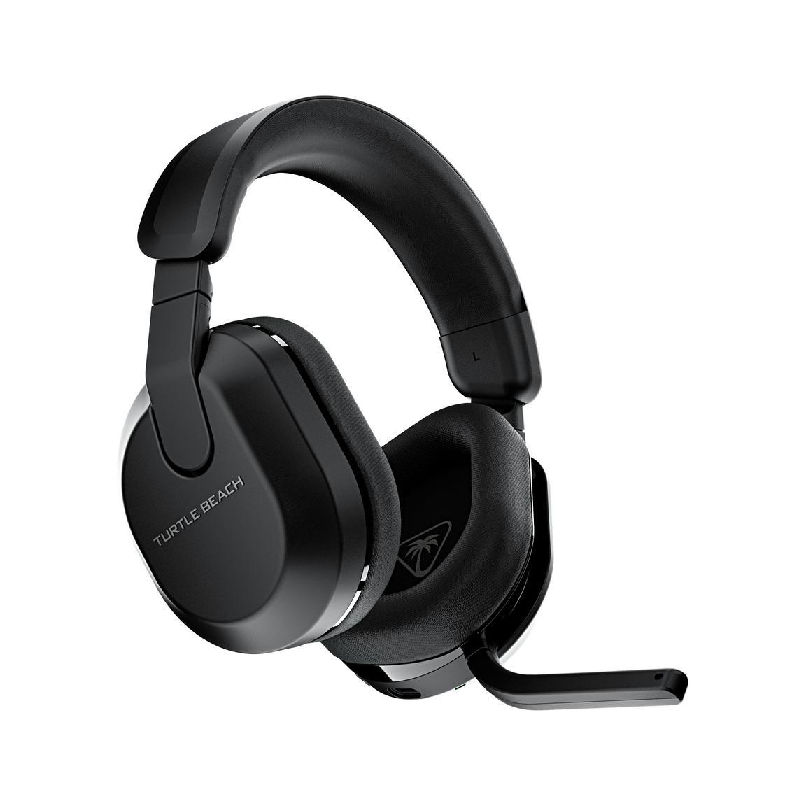 Wireless gaming headset with noise-canceling microphone and comfortable ear cups.