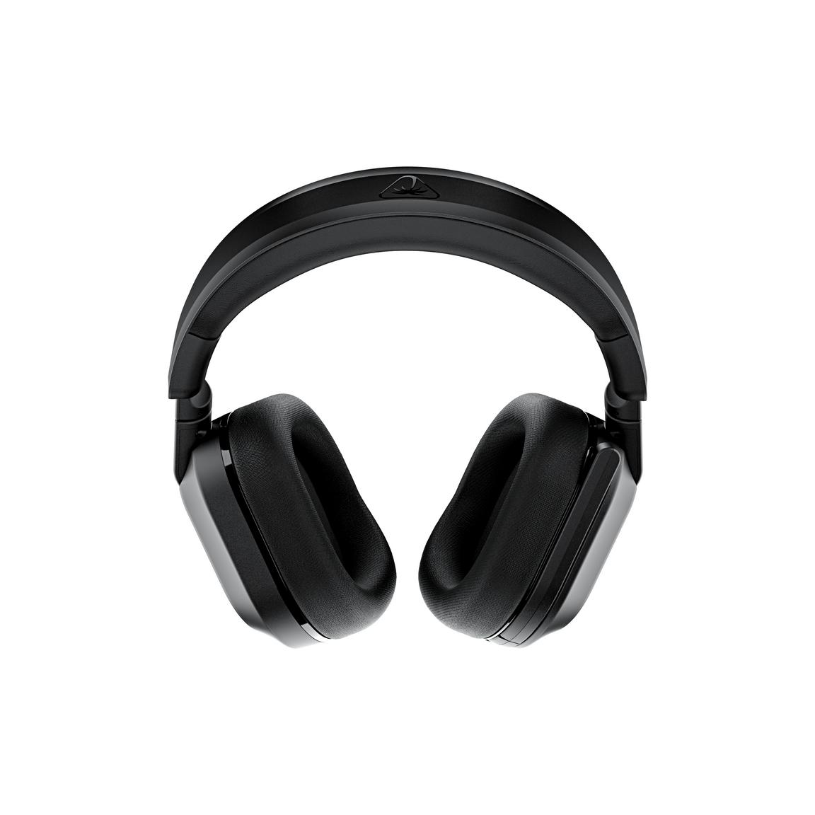 Wireless gaming headset with noise-canceling microphones and plush ear cushions for enhanced gaming.