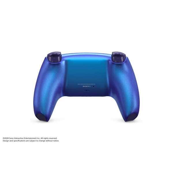 Blue Sony PlayStation 5 DualSense wireless controller for gaming.