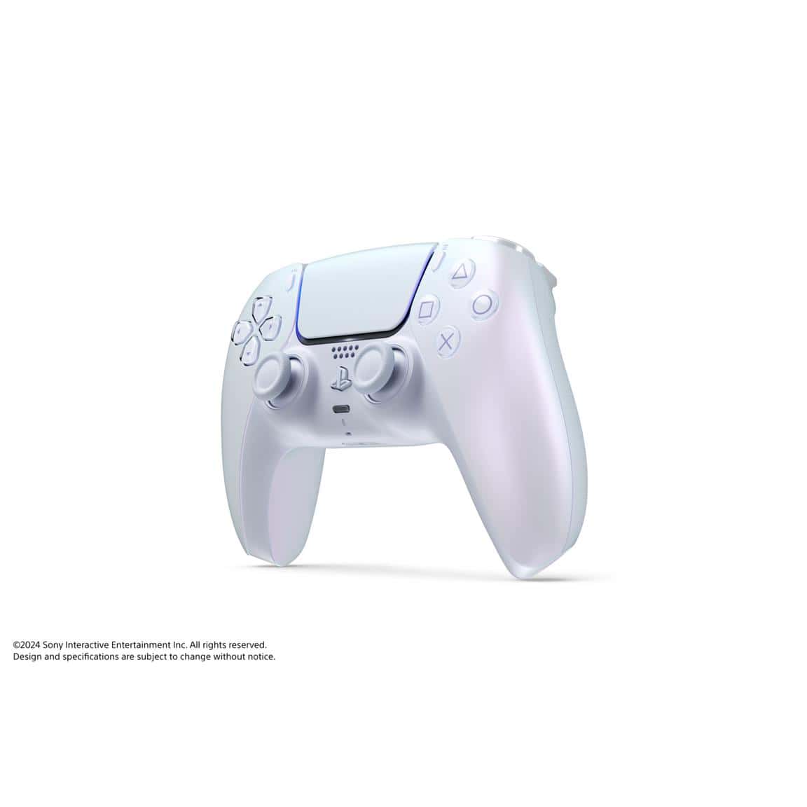White PlayStation 5 DualSense wireless controller for gaming.