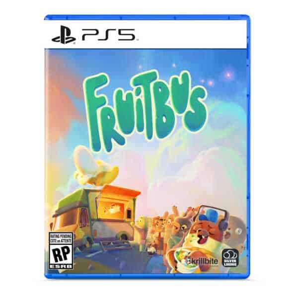 Bright, playful cover art featuring the Fruitbus characters and vibrant background.