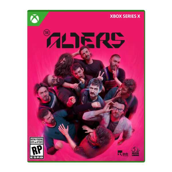 The Alters Xbox Series X game cover featuring a group of diverse characters in dynamic poses.