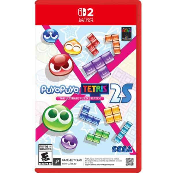 Puyo Puyo Tetris 2S game cover for Nintendo Switch with colorful puzzle characters.