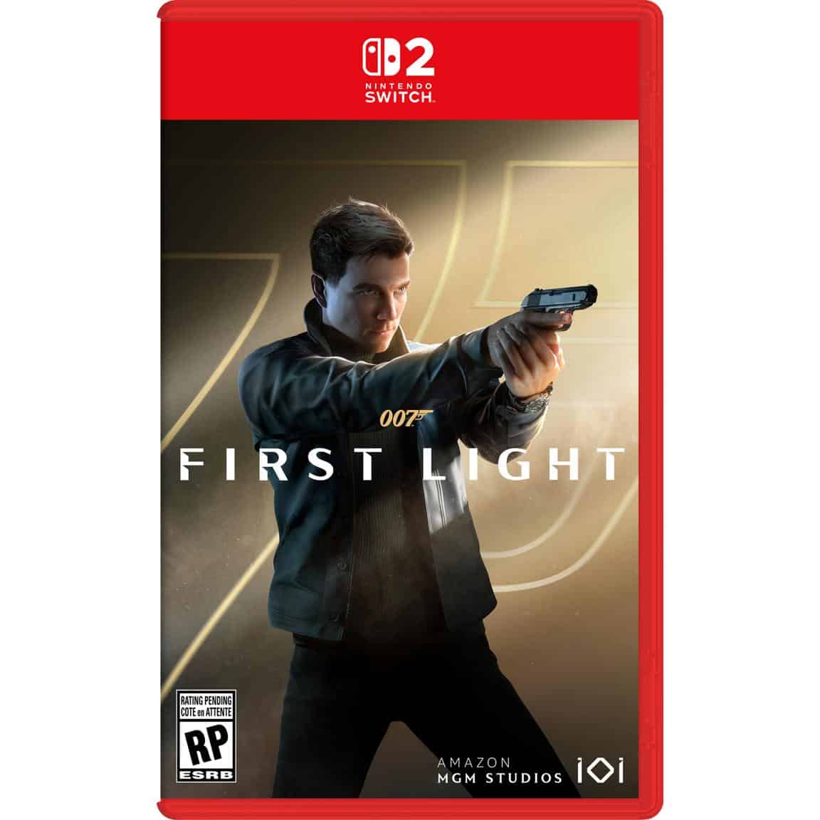 Gameware Nintendo Switch cover for 007 First Light featuring a character aiming a gun.