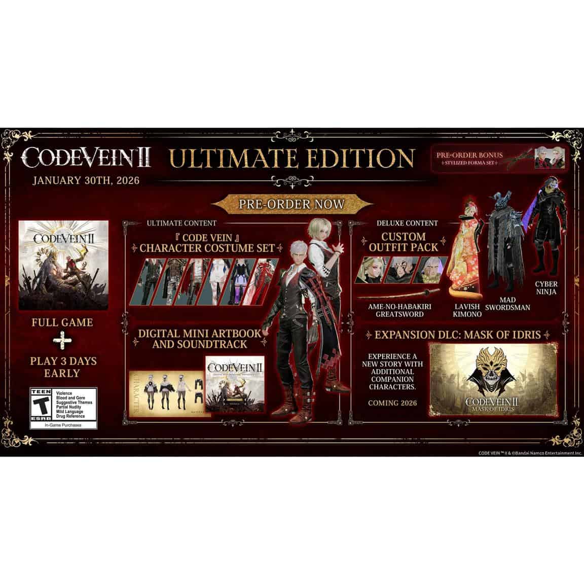 Pre-order now for exclusive content and bonuses.