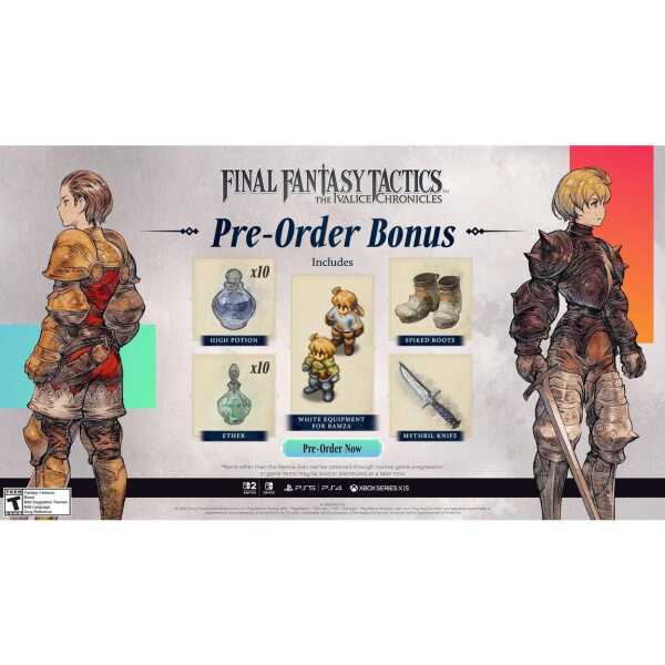 Final Fantasy Tactics Ivalice Chronicles pre-order bonus promotional image.