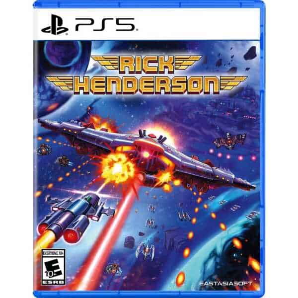 Gameware Rick Henderson PS5 game cover with spaceship battle scene.