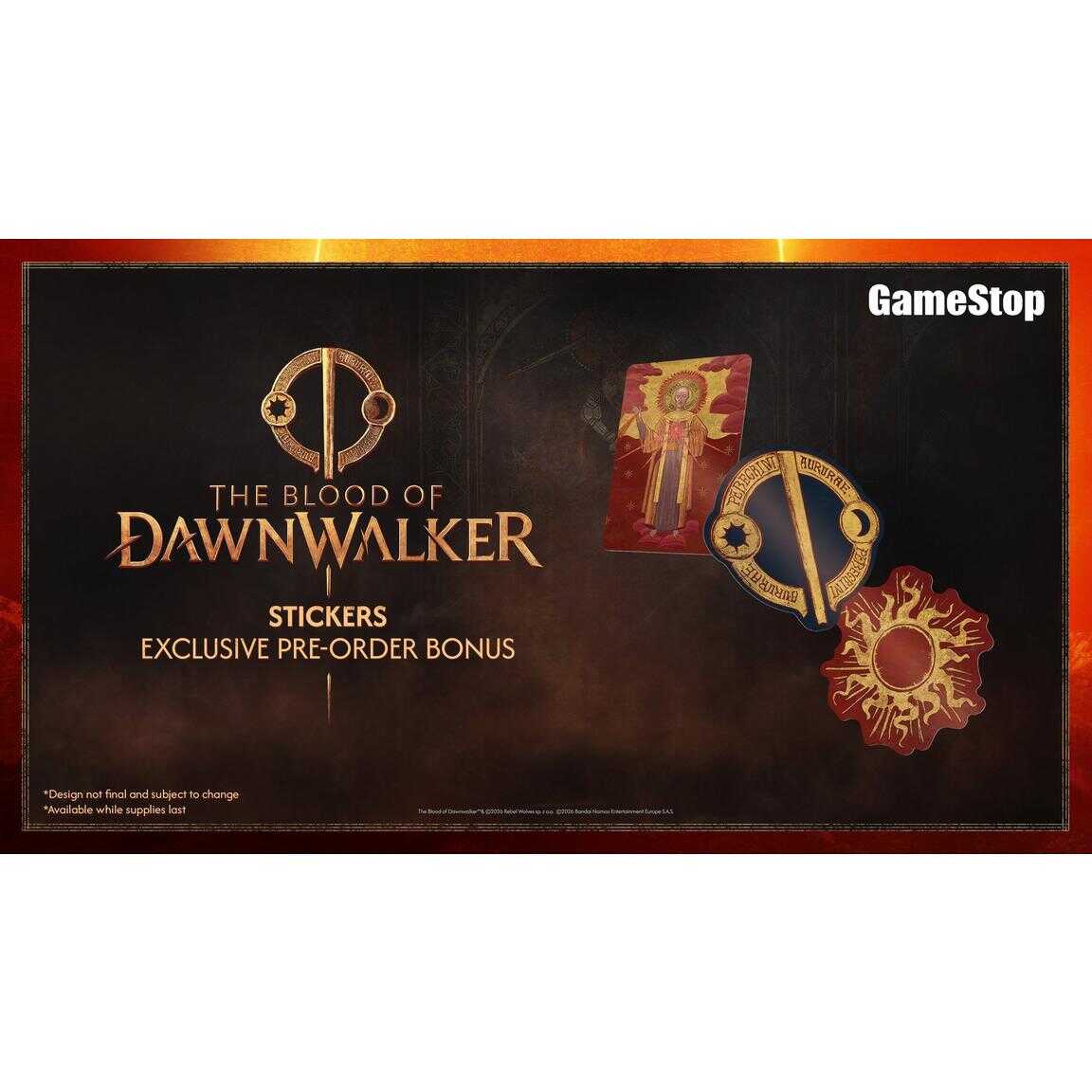 Dawnwalker game stickers for The Blood of Dawnwalker Day 1 Edition.
