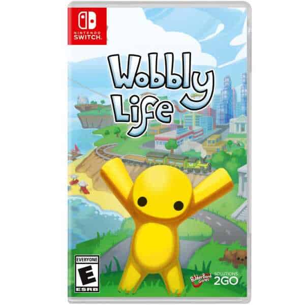 Wobbly Life game cover for Nintendo Switch with colorful cartoon characters.