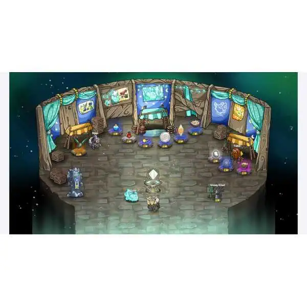 Nordic Ashes game scene with characters and mystical setting.