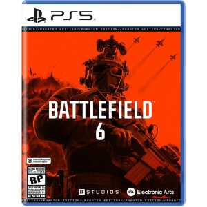 Battlefield 6 Phantom Edition PS5 game cover with soldier and military graphics.