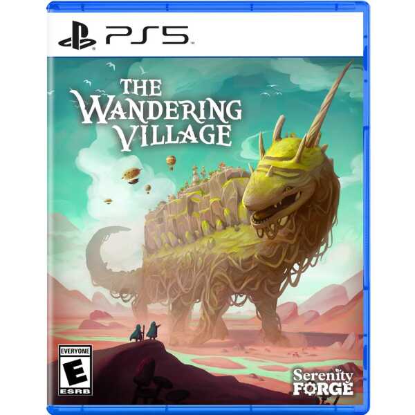 Gameware The Wandering Village PS5 game cover with a giant creature in a fantasy landscape.