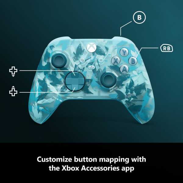 Ice Breaker themed Xbox Series X wireless controller with customizable buttons.