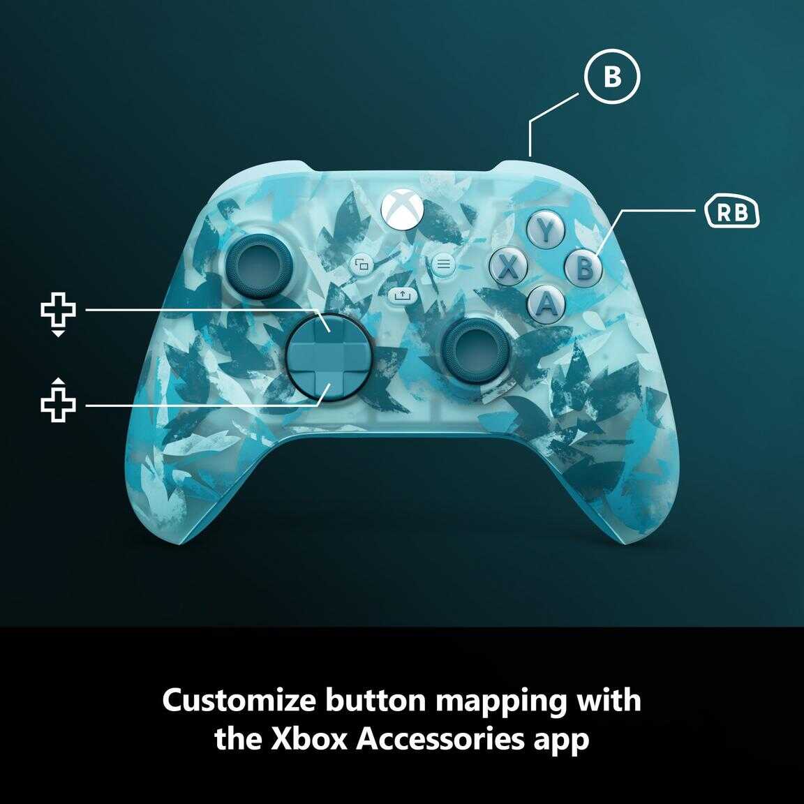 Ice Breaker themed Xbox Series X wireless controller with customizable buttons.