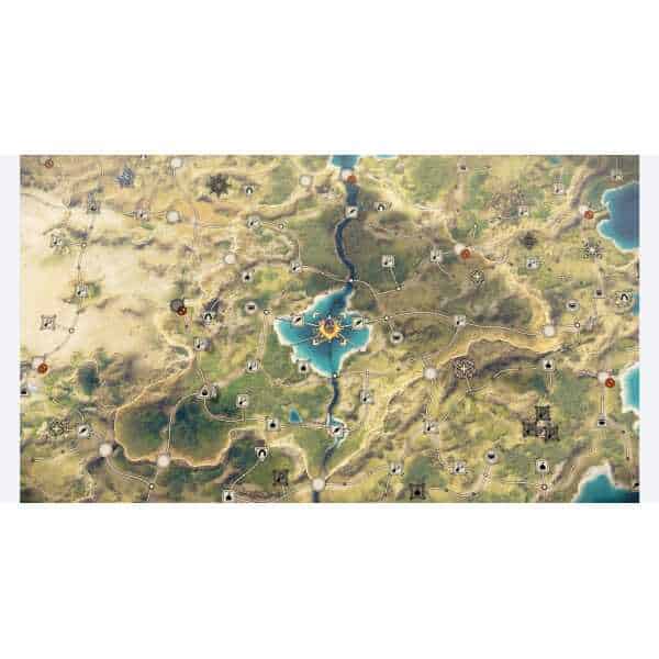 Strategic map from Fire Emblem: Fortune's Weave game by Gameware.