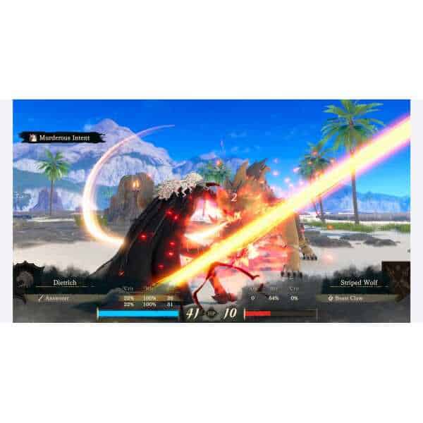 Epic battle scene from Fire Emblem: Fortune's Weave with characters fighting.