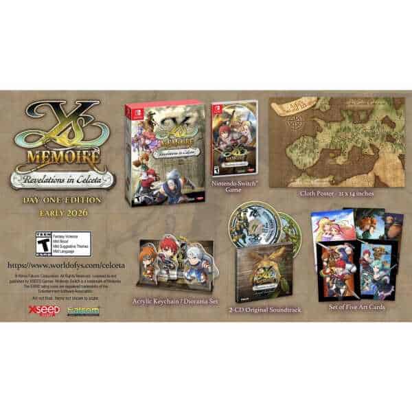 Revelations in Celceta game and merchandise for Nintendo Switch.