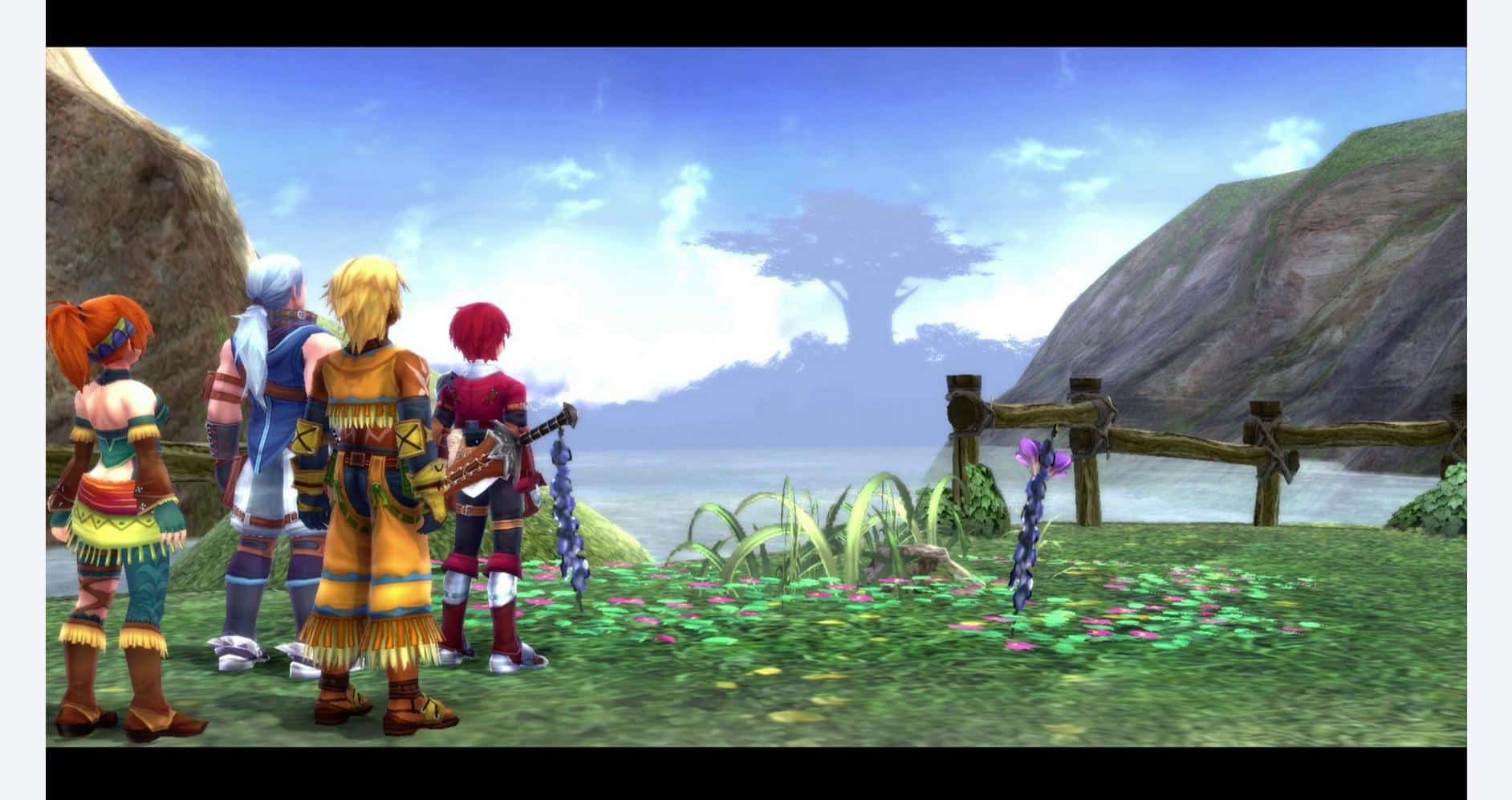 Exploring the vibrant world of Ys Memoire: Revelations in Celceta with characters on an adventure.