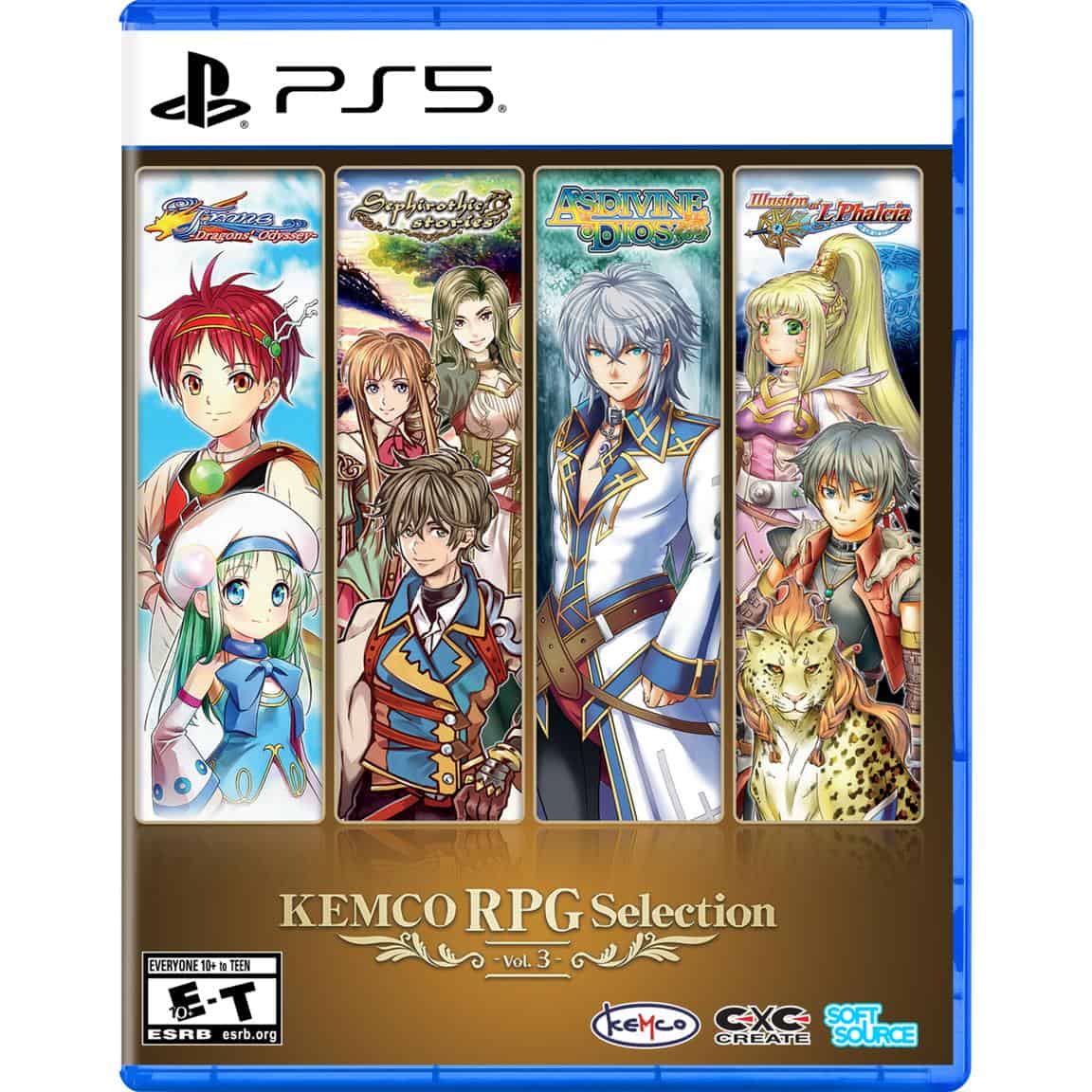 RPG game collection featuring KEMCO titles for PlayStation 5.