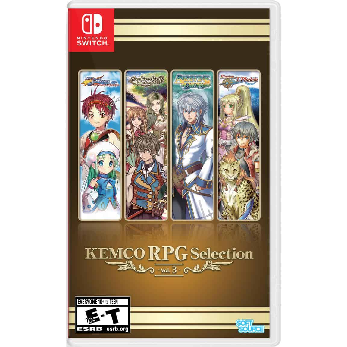 KEMCO RPG Selection Vol. 3 Nintendo Switch game cover art.