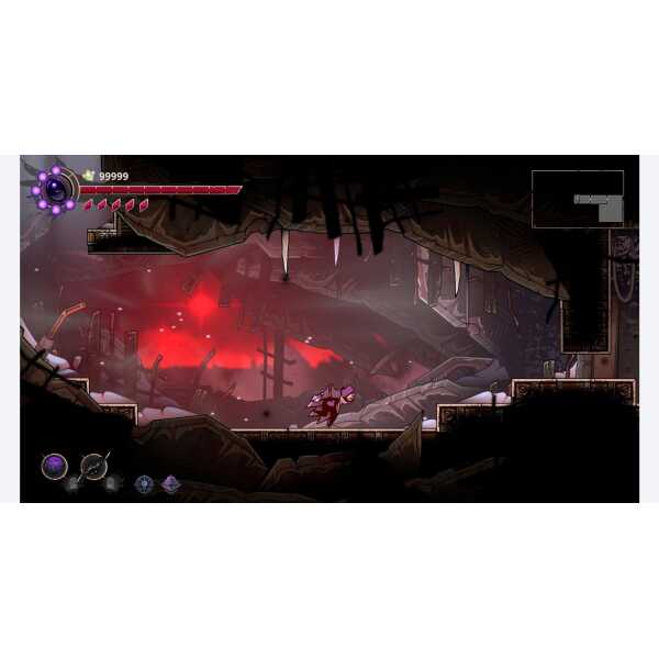 Action scene from Voidwrought Collector's Edition showcasing dark, atmospheric environment and chara.