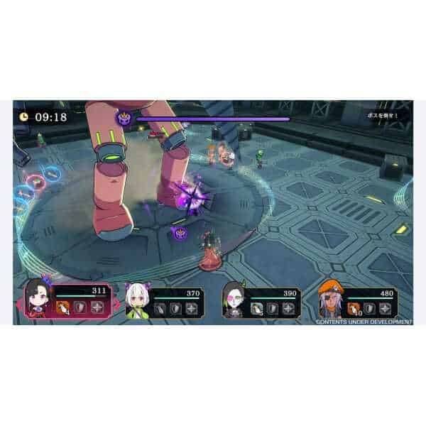 An epic battle featuring the Etrange Overlord Deluxe Edition with giant robot enemies and hero chara.