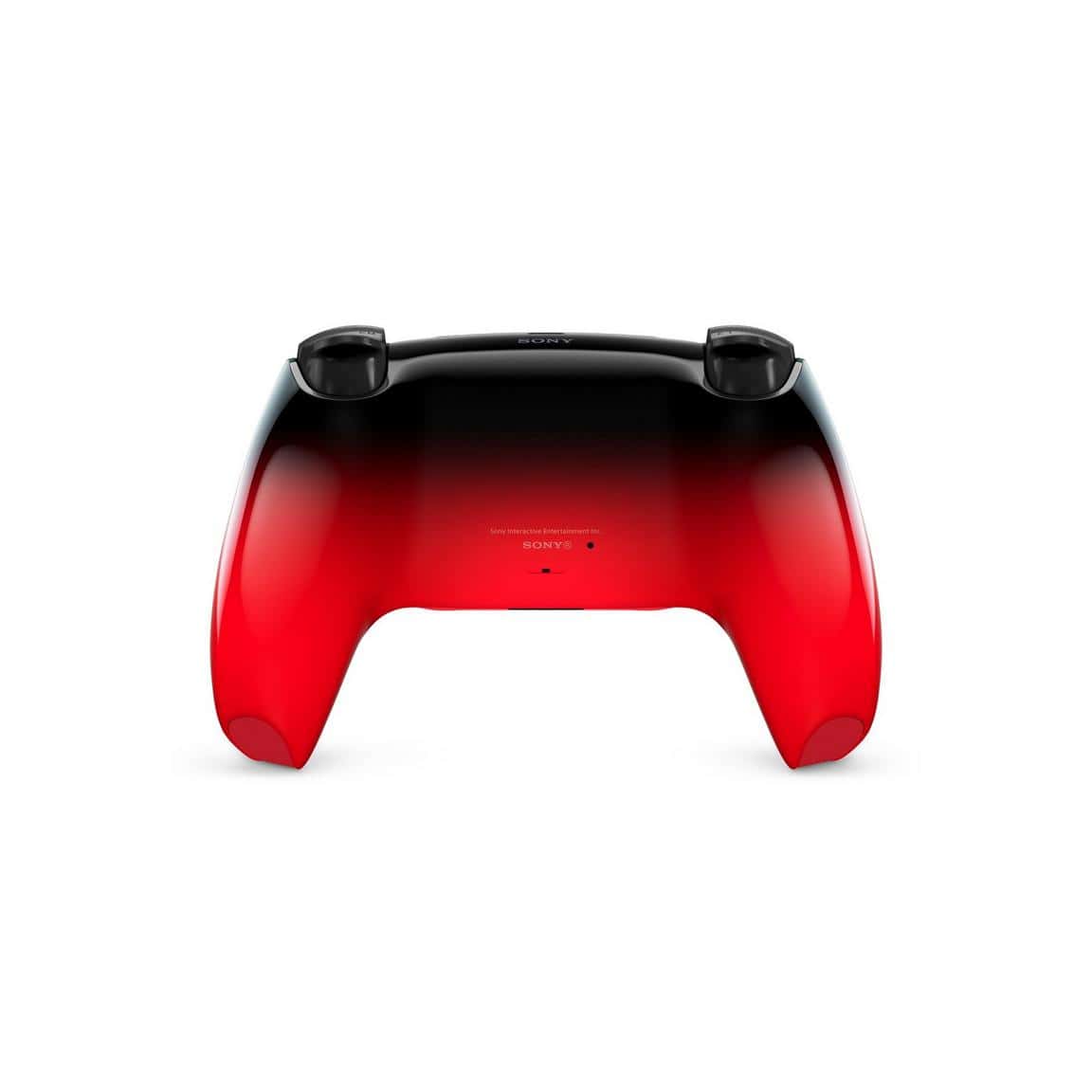 Modern gaming controller with red and black design for immersive gameplay.