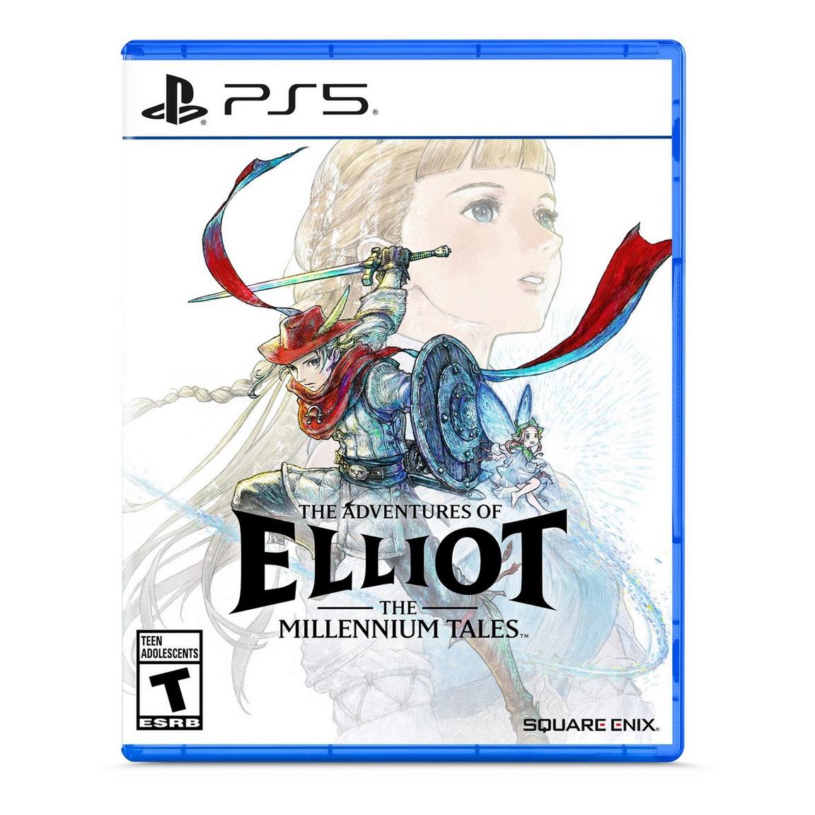 Elliot game cover for PS5 with fantasy warrior and mystical background.