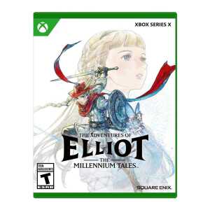 Elliot, a young girl with a sword and shield, in a fantasy adventure game for Xbox Series X.