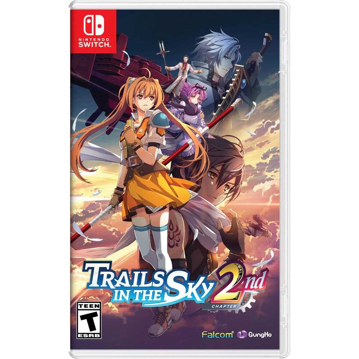 Trails in the Sky 2nd Chapter game cover for Nintendo Switch with anime characters.